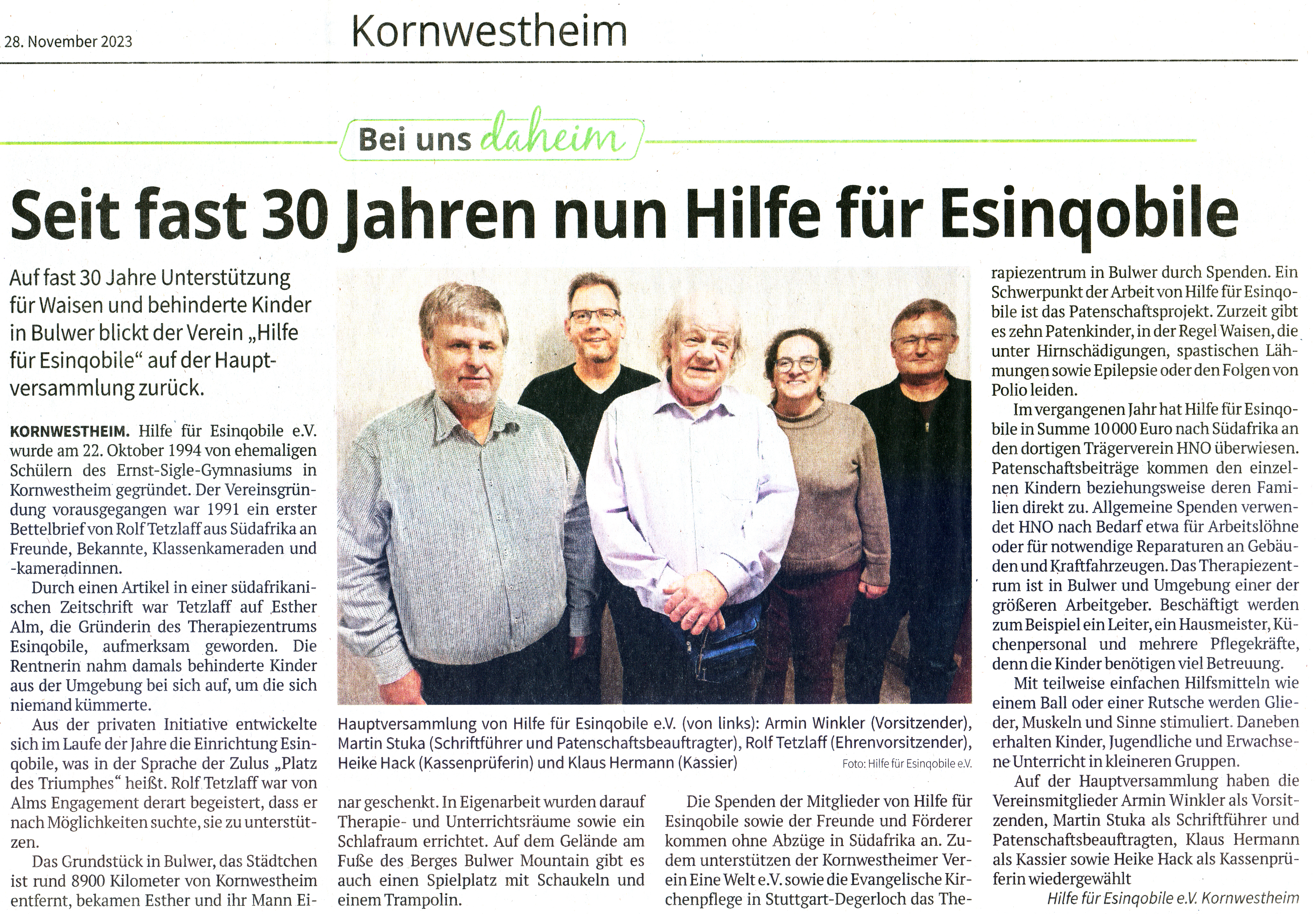 Kornwestheimer Zeitung & Stuttgarter Nachrichten 2023
